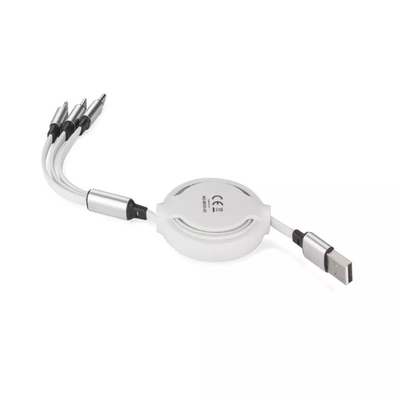 Kabel USB 3 w 1 BALJO - biały (09151-01)