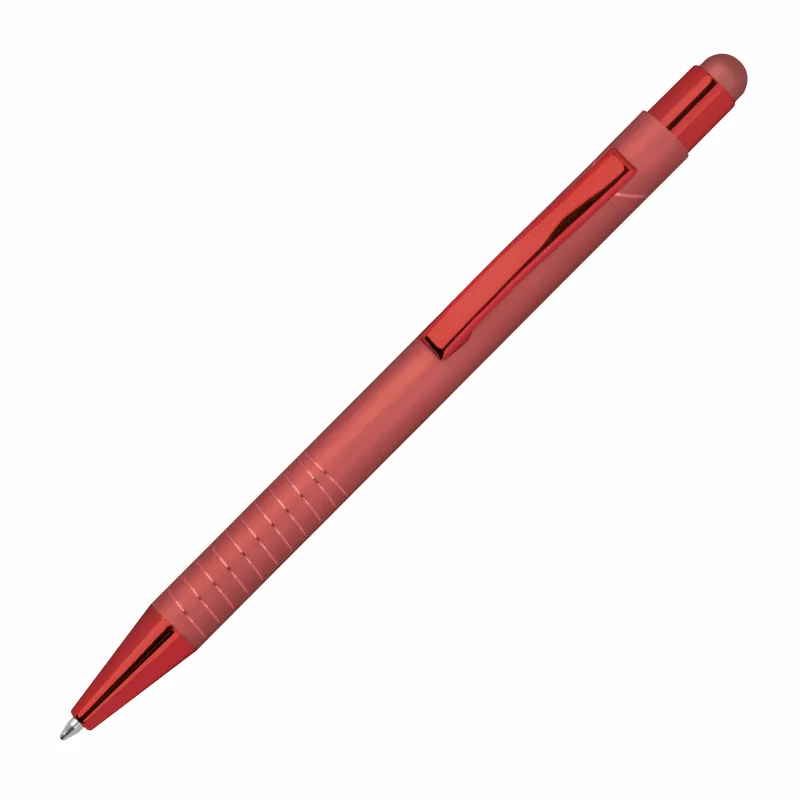 Długopis aluminiowy z touch-pen ANGELO - czerwony (1541305)