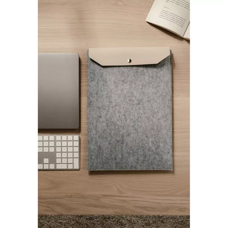 Pokrowiec na laptopa 17" VINGA Albon, filc z recyklingu - szary (VG531-19)