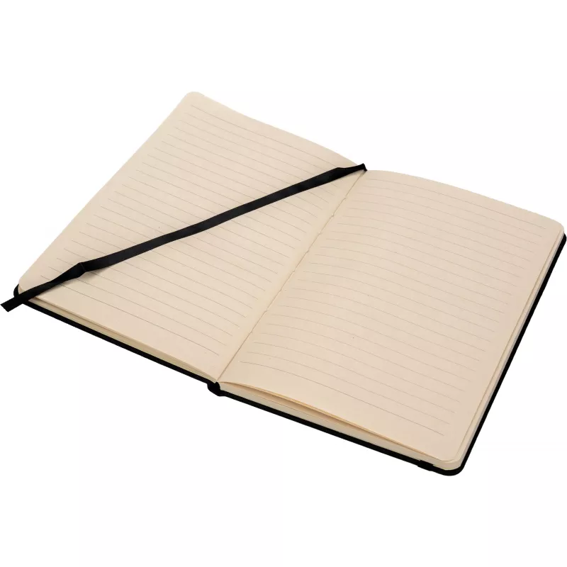 Notes A5 w linie z trzciny cukrowej i rPET ALGIERS - czarny (422803)