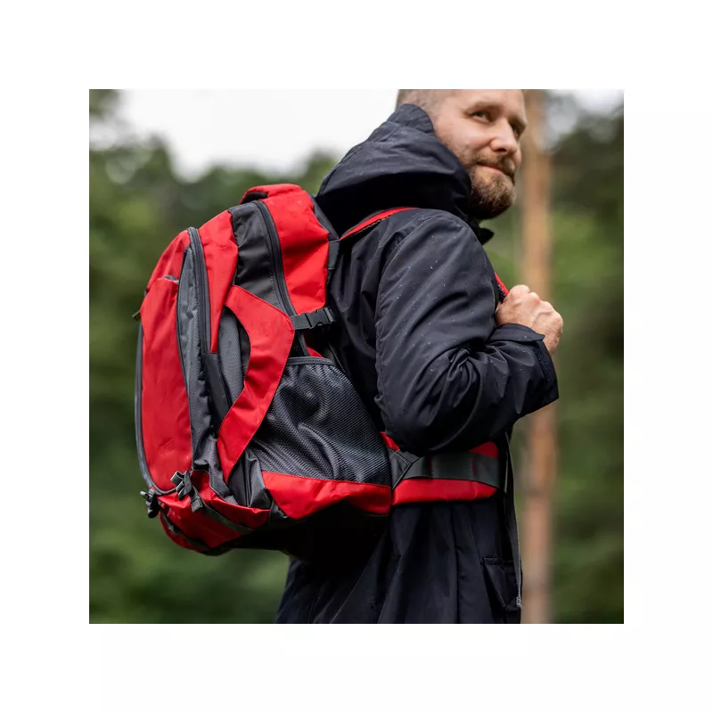 Reklamowy plecak turystyczno-trekkingowy Kaprunt - czerwony (R91847.08)