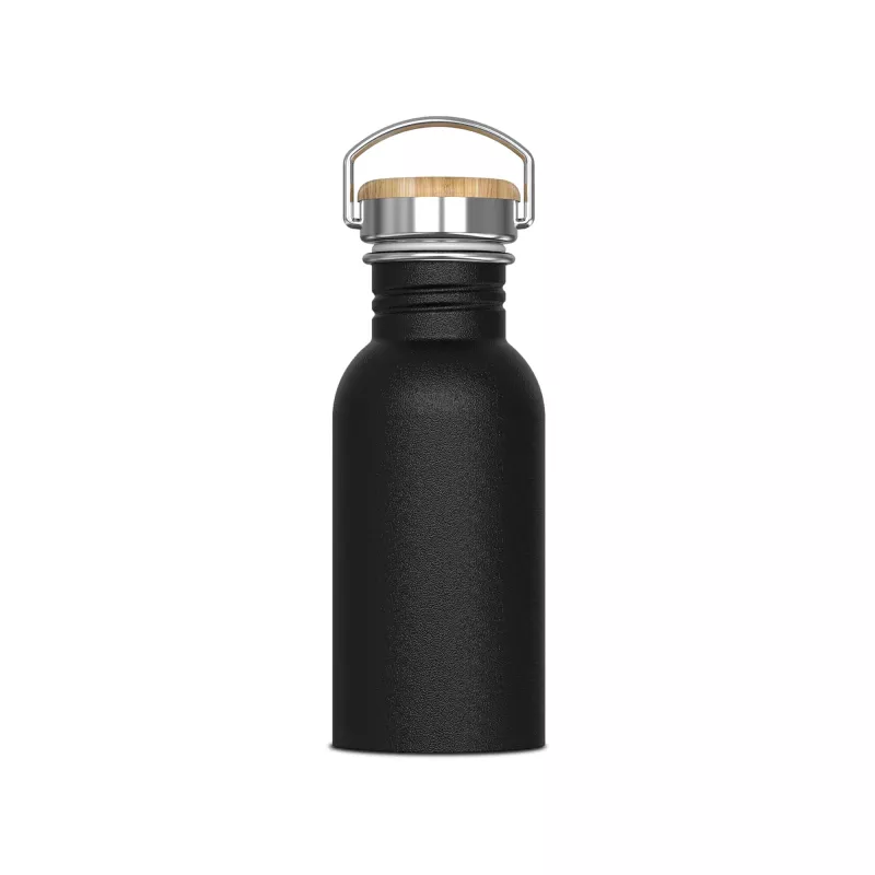 Butelka metalowa z pojedynczą ścianką Ashton 500ml - czarny (LT98884-N0002)