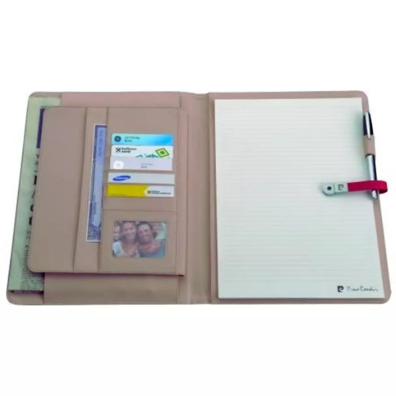 Folder z notatnikiem w linie i pamięcią USB 8GB DIMITRI Pierre Cardin - czarny (B5600400IP303)