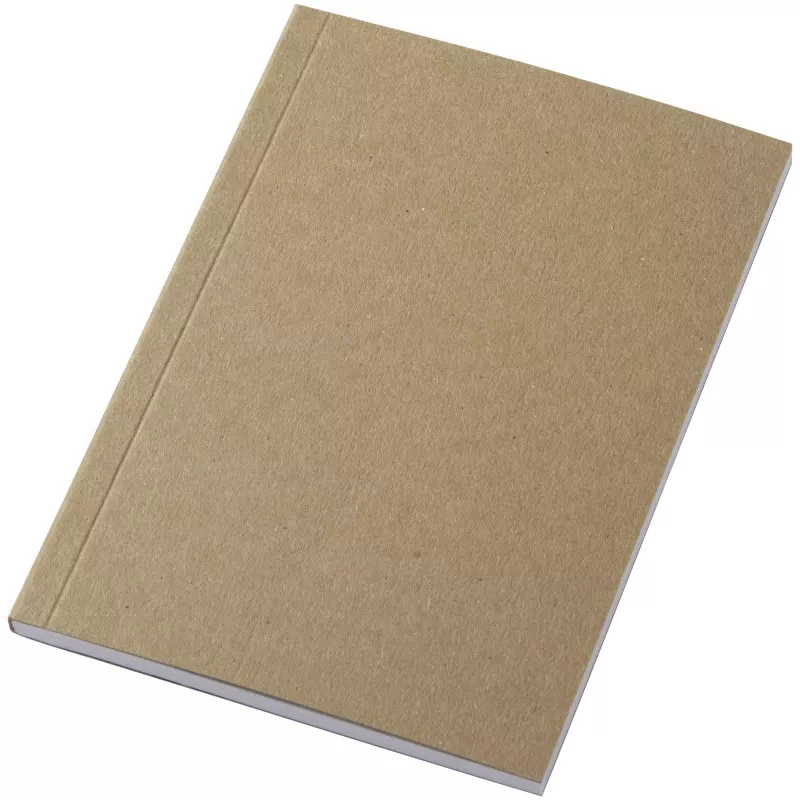 Notatnik A6 Novella Austen z miękką okładką z materiału z recyklingu, papier pakowy — 50 kartek - Piasek pustyni (21026706)