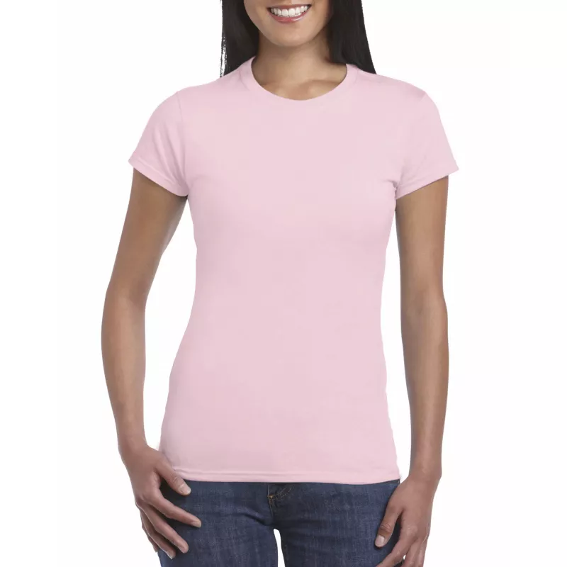 Koszulka bawełniana 150 g/m² Gildan SoftStyle™ - DAMSKA - Light Pink  (64000L-LIGHT PINK)