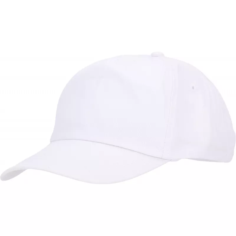 Czapka z daszkiem bawełniana 5 paneli 170g/m2 MEGAN - biały (5246606)