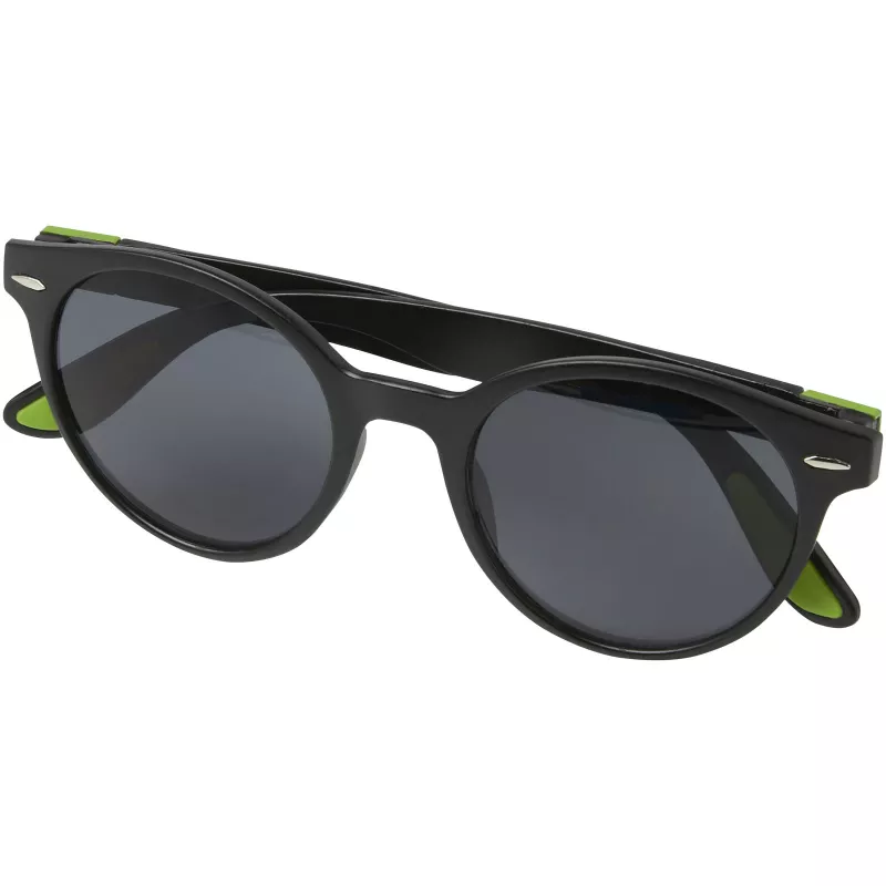 Okrągłe, modne okulary przeciwsłoneczne Steven - Zielony limonkowowy (12700663)