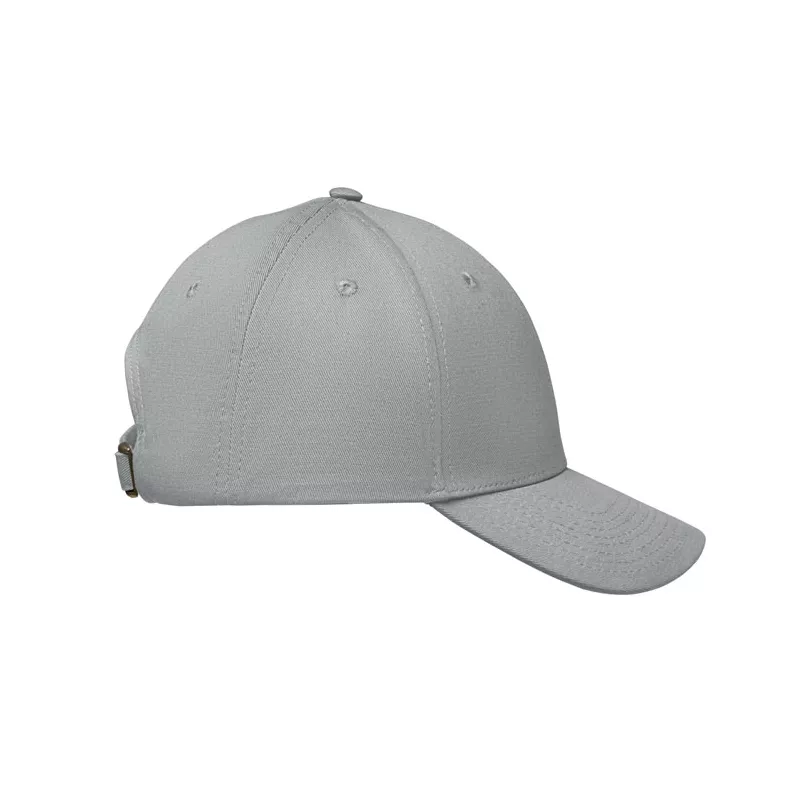 Czapka z daszkiem 6-panelowa 280 g/m² BAHAMAS - Srebrny (MO2347-14)