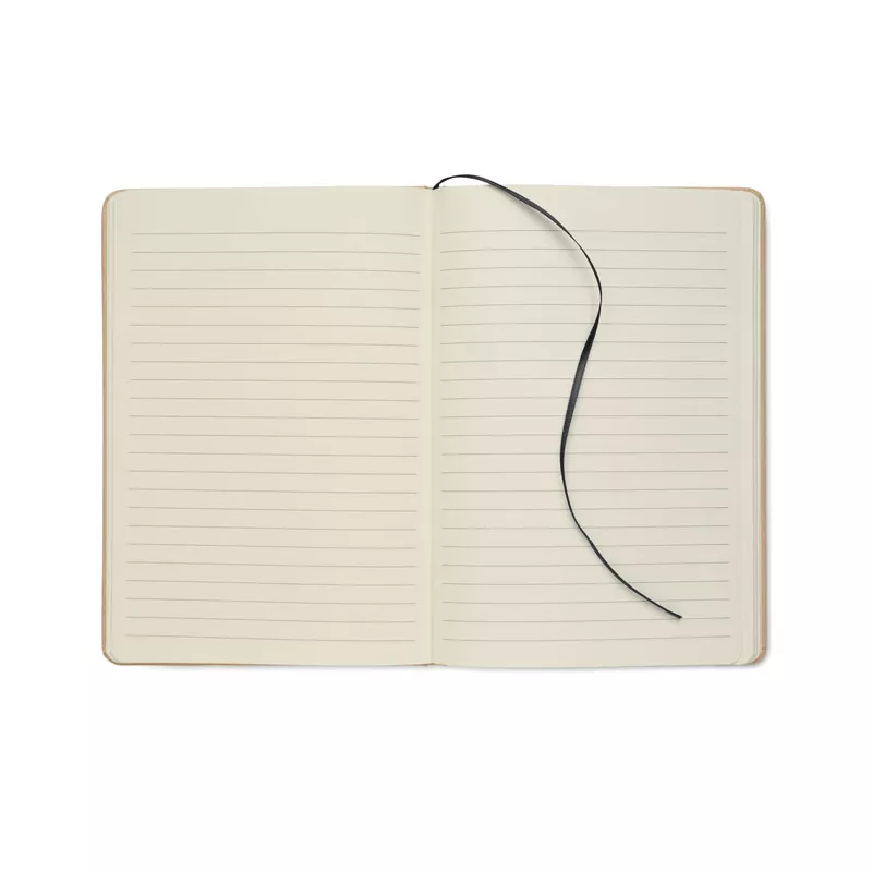 Notes A5 w okładce z kartonu 80 kartek w linię ROUTE - Czarny (MO2580-03)