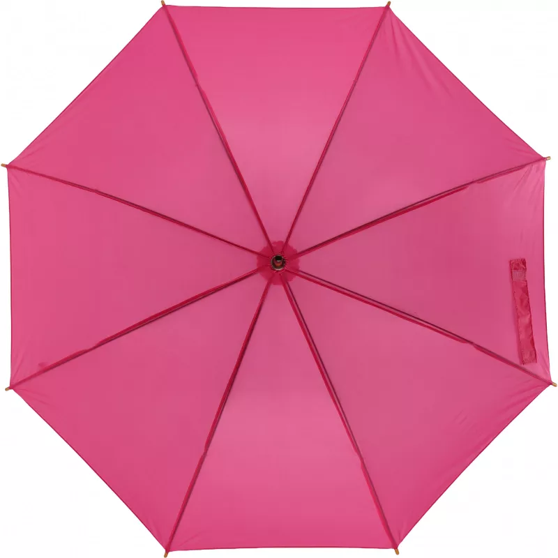 Parasol automatyczny drewniany Ø105 cm NANCY - różowy (513111)