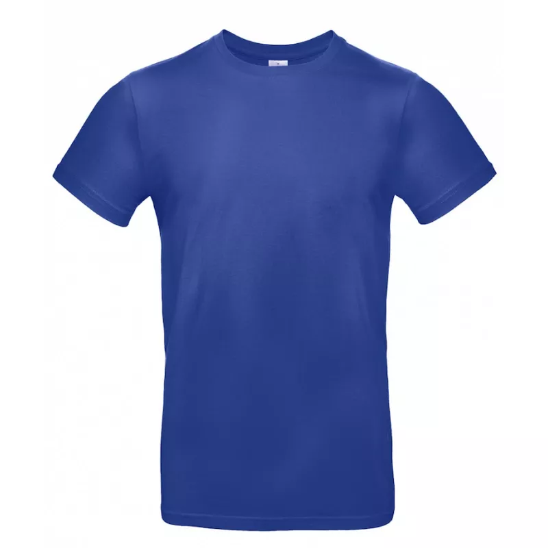 Koszulka reklamowa 185 g/m² B&C #E190 - Cobalt Blue (008) (TU03T/E190-COBALT BLUE)