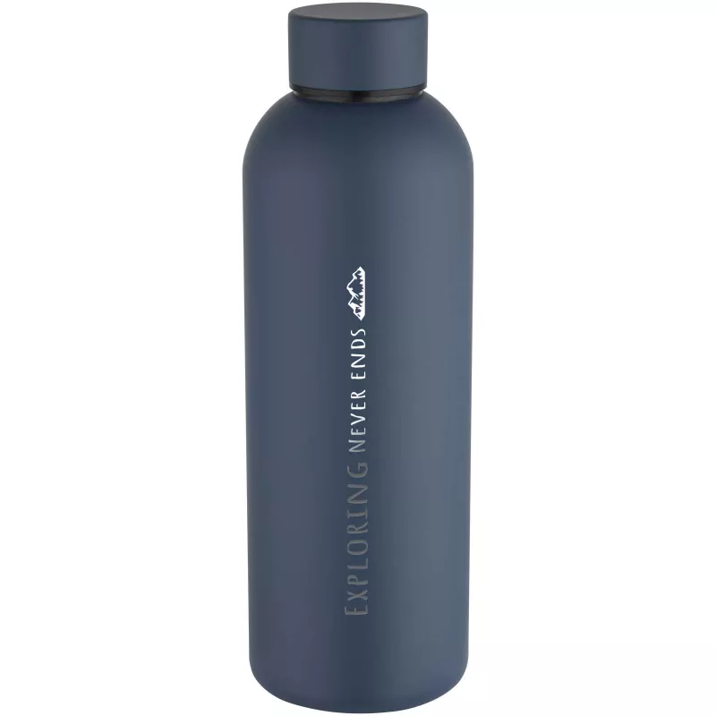 Spring jednościenna butelka na wodę o pojemności 750 ml wykonana ze stali nierdzewnej z recyklingu z certyfikatem RCS - Hale Blue (10092055)