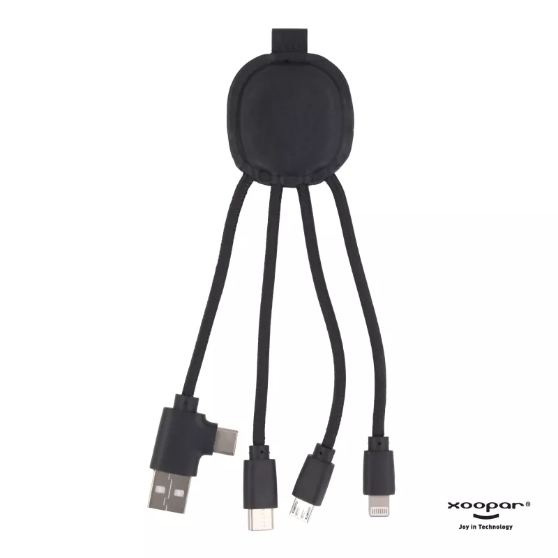 4000 | Xoopar Iné Smart Charging cable with NFC - czarny (LT41013-N0002)
