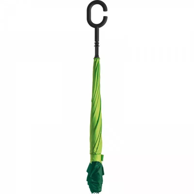 Parasol manualny odwrócony ø120 cm OLIVIA - jasnozielony (4047629)