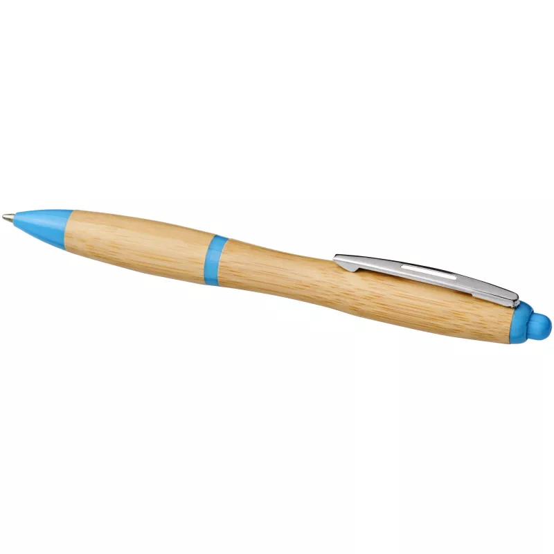 Bambusowy długopis Nash - Jasnoniebieski-Piasek pustyni (10737805)