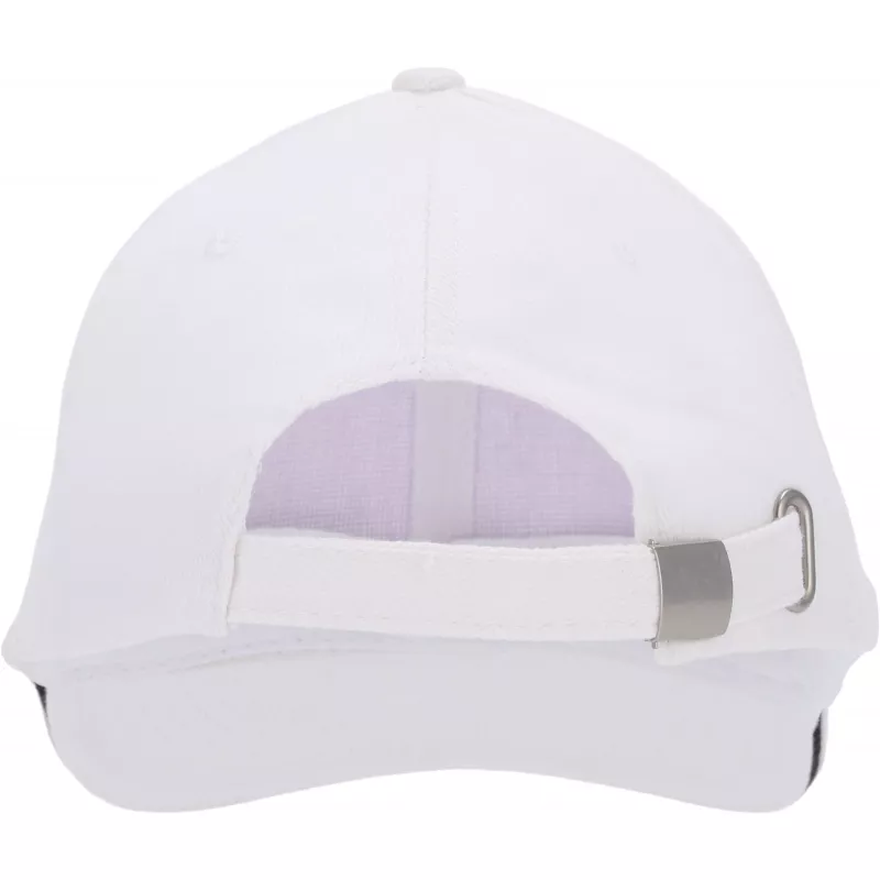 Czapka z daszkiem bawełniana 6 paneli, 260 g/m² CURTIS - biały (5046606)