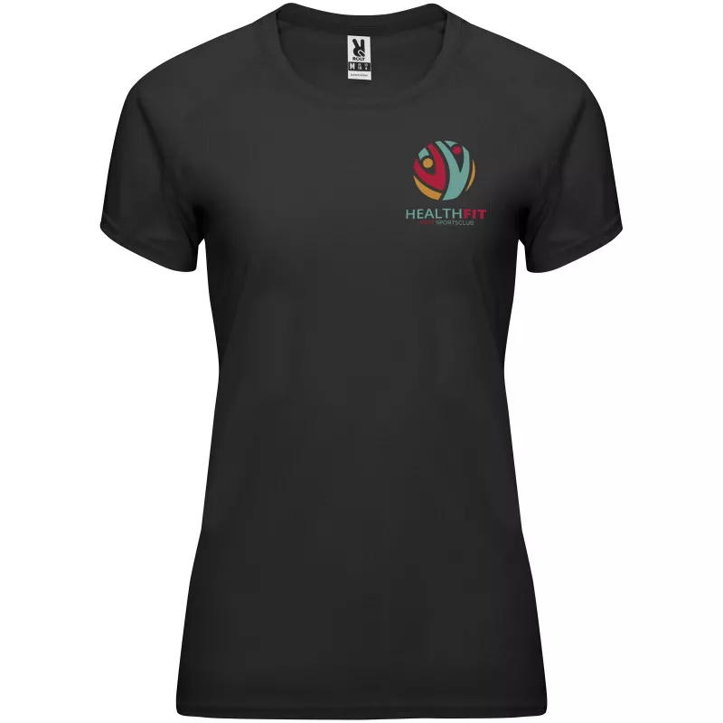 Damska koszulka techniczna 135 g/m² ROLY BAHRAIN WOMAN 0408 - Czarny (R0408-BLACK)