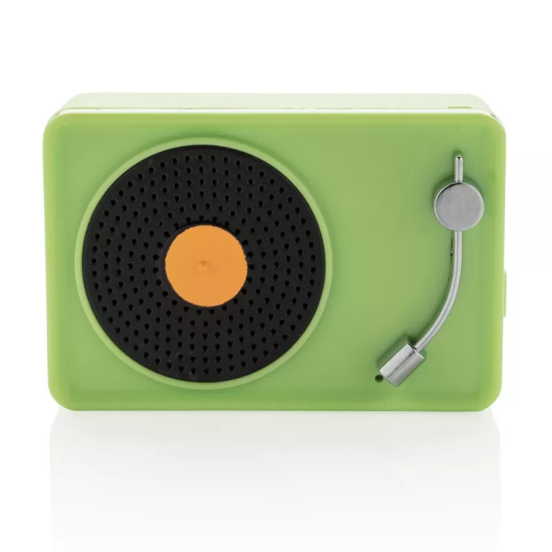 Głośnik bezprzewodowy 3W Vintage - zielony, czarny (P329.337)
