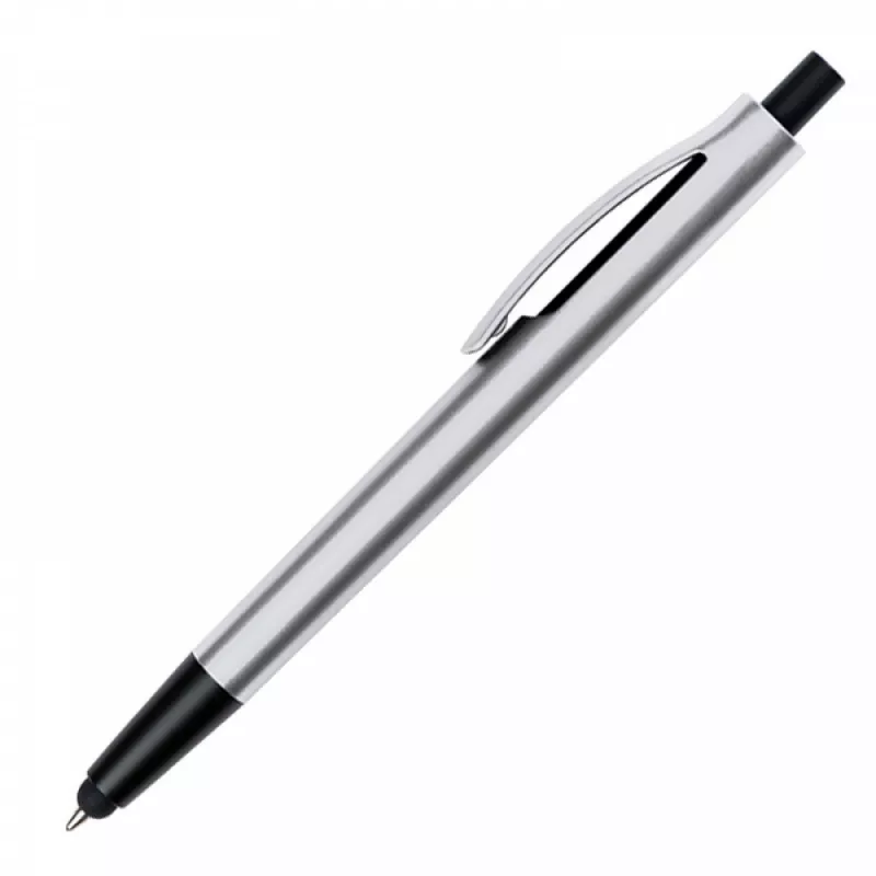 Długopis plastikowy do ekranów dotykowych - szary (1007607)