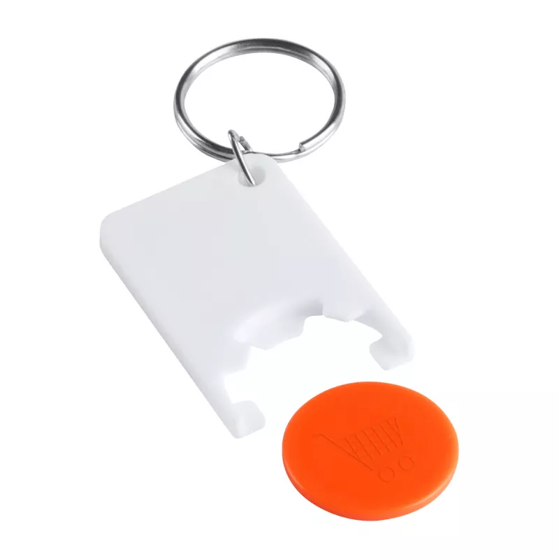 Zabax brelok do kluczy z miejscem na monete - pomarańcz (AP741590-03)