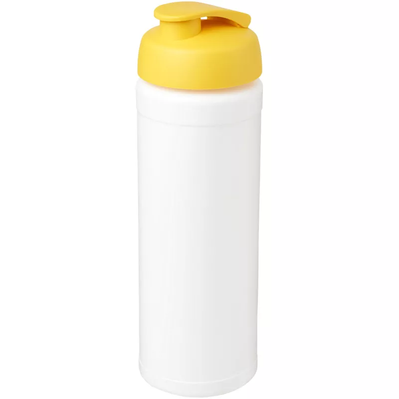 Bidon Baseline® Plus o pojemności 750 ml z wieczkiem zaciskowym i uchwytem - Biały-Żółty (21007410)