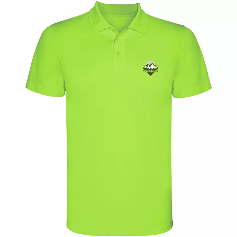 Dziecięca sportowa koszulka polo z poliestru 150 g/m² ROLY MONZHA  - Limonka (K0404-LIME)