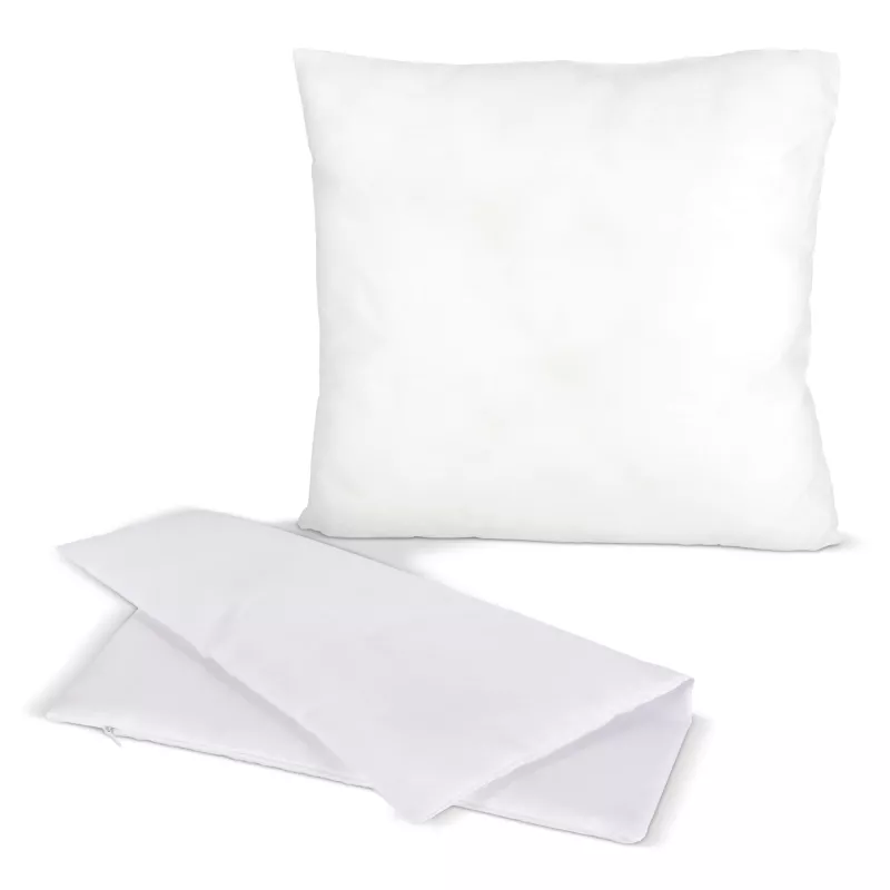 Poszewka z tkaniny twill i poduszka 40x40 cm sublimacja - biały (LT97229-N0001)