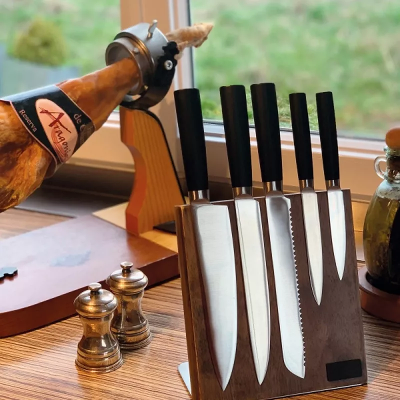 Zestaw noży kuchennych VALERIO - czarny (8079103)