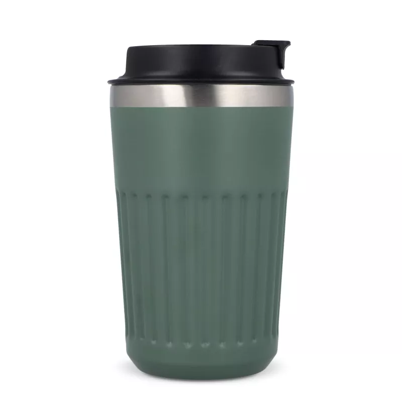 Termos na kawę ze stali nierdzewnej pochodzącej z recyklingu, 400 ml - Oliwkowa zieleń (LT98698-N0043)