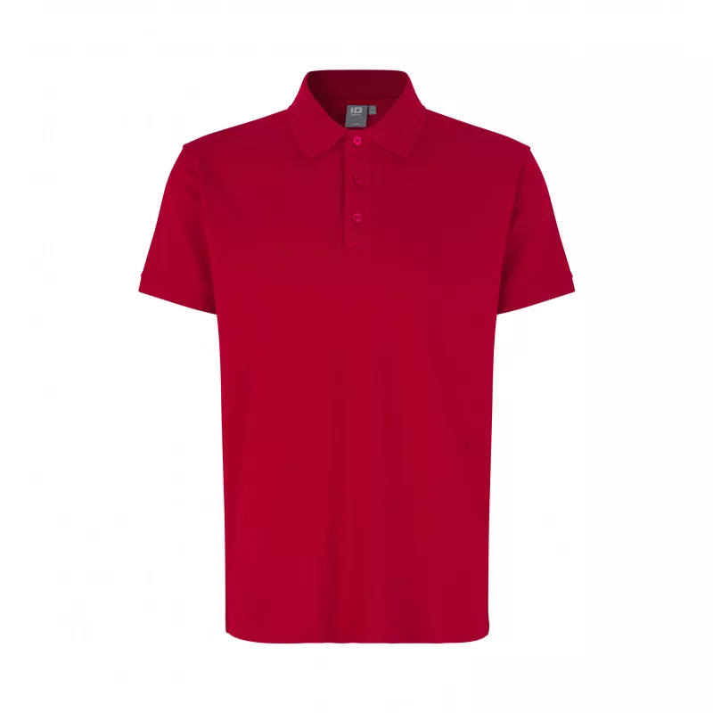 Koszulka bawełniana 210 g/m² ID Polo/stretch 0525 - Red (0525-RED)