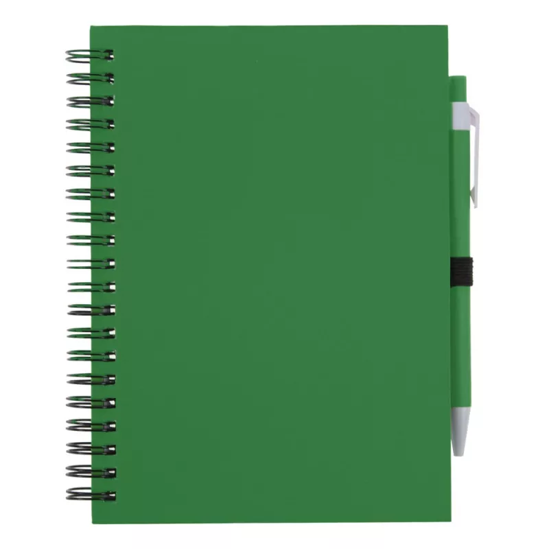 Notatnik ok. A5 z długopisem - zielony (V2795-06)