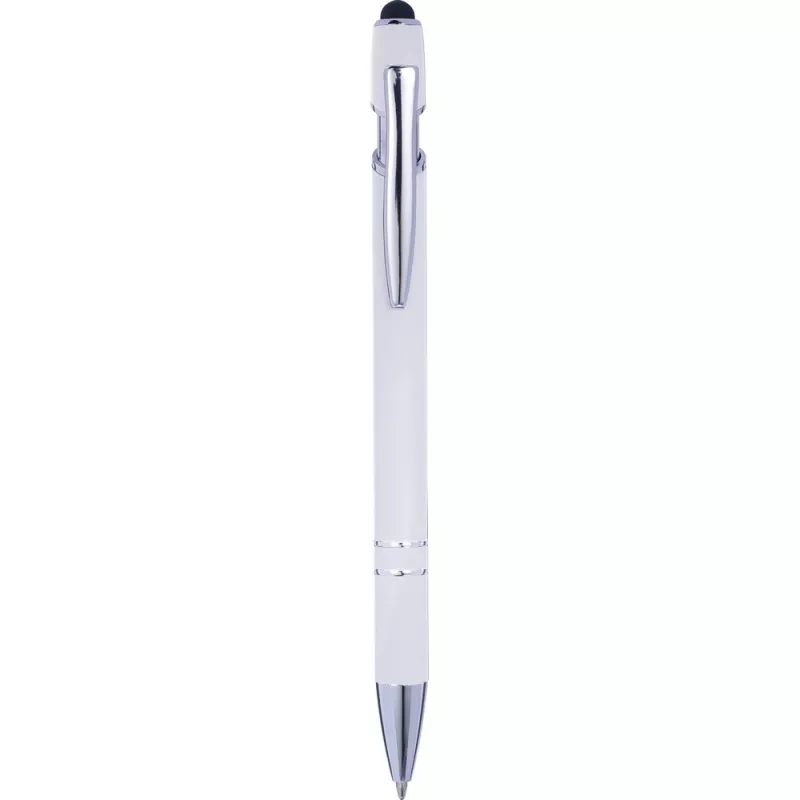 Długopis z touch pen-em - biały (V1917-02)