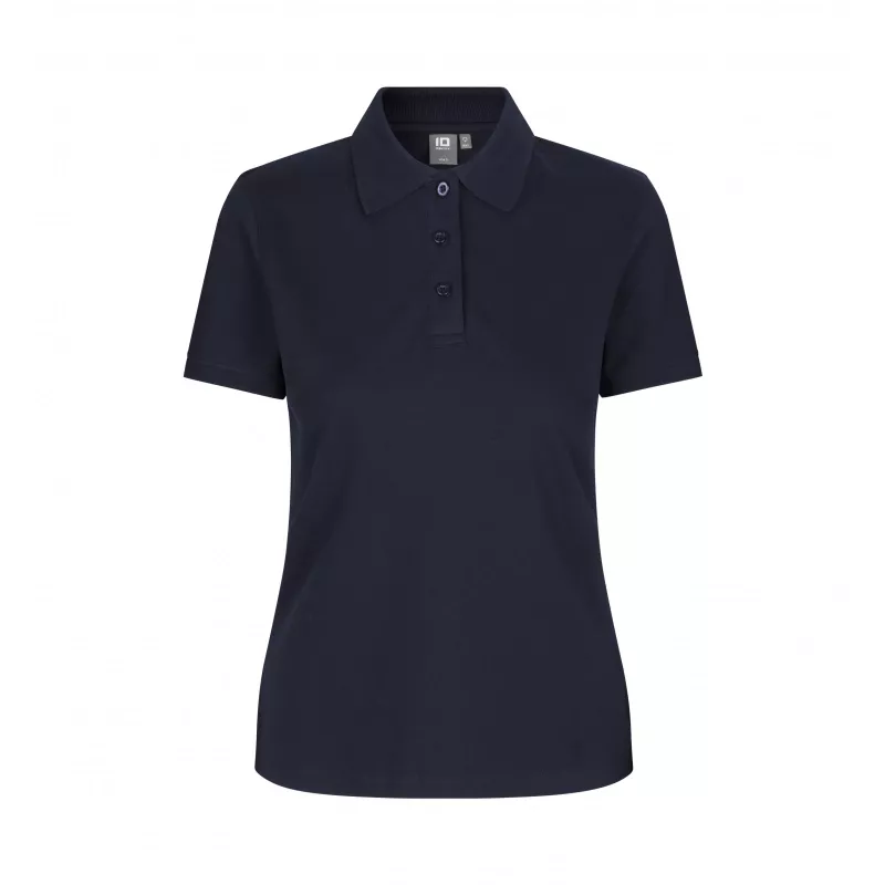 Koszulka bawełniana damska 210 g/m² ID Polo/stretch 527 - Navy (0527-NAVY)