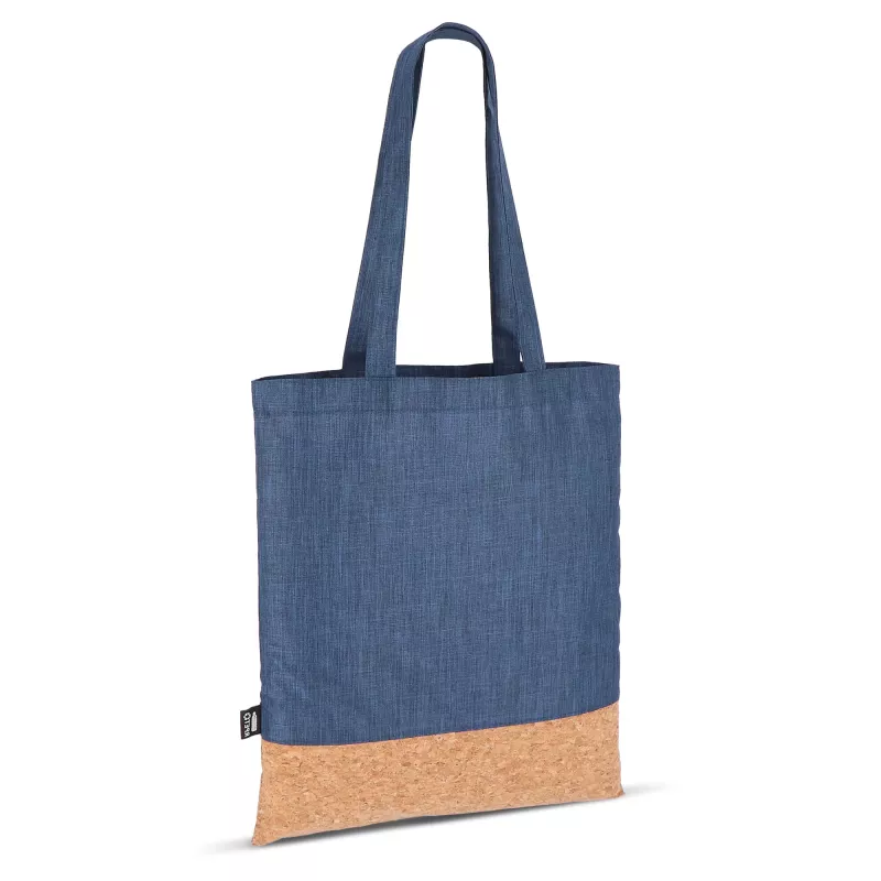 Torba transportowa R-PET i korek 35 x 40 cm - ciemnoniebieski (LT91393-N0010)