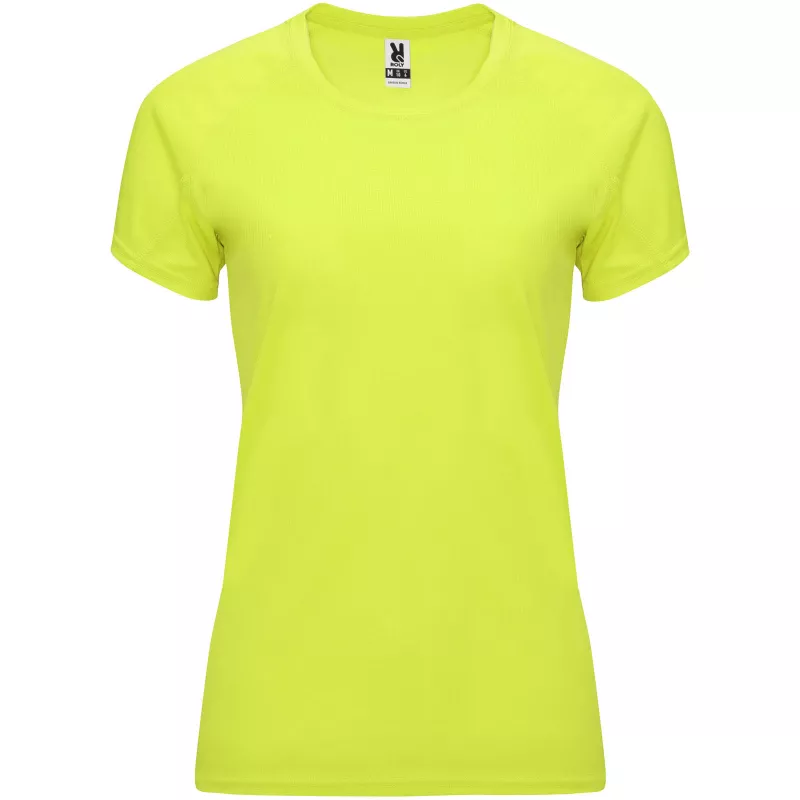 Damska koszulka techniczna 135 g/m² ROLY BAHRAIN WOMAN 0408 - Fluor Yellow (R0408-FLYELLOW)