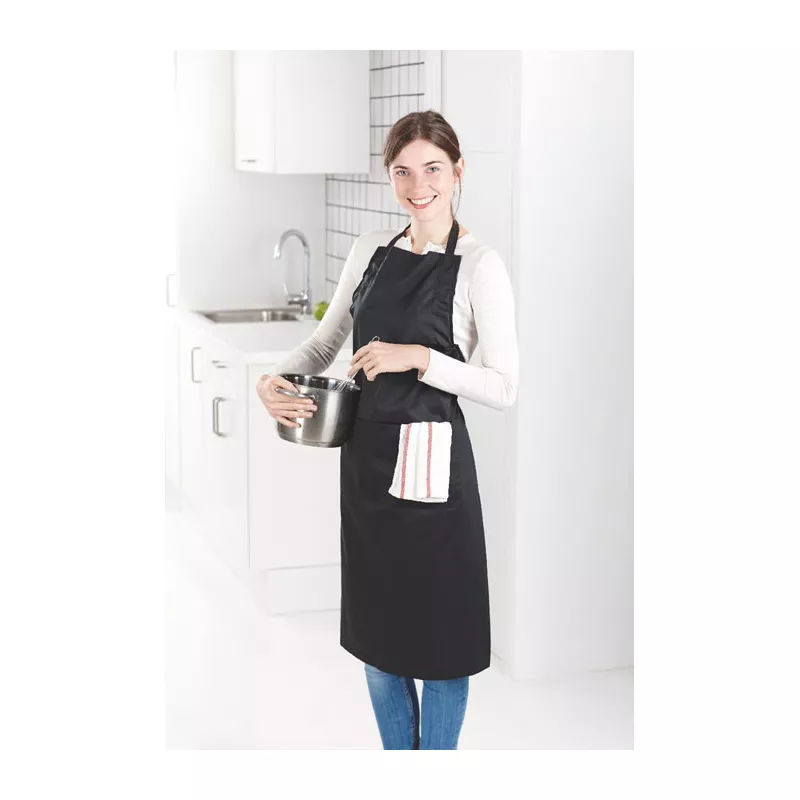 Fartuch kuchenny 190 g/m² FITTED KITAB GRANADA - Czarny (MO8441-03)