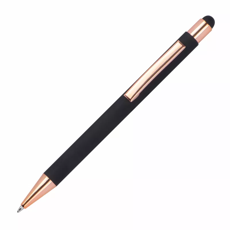 Długopis metalowy touch pen soft touch MIRAMAR - czarny (432803)