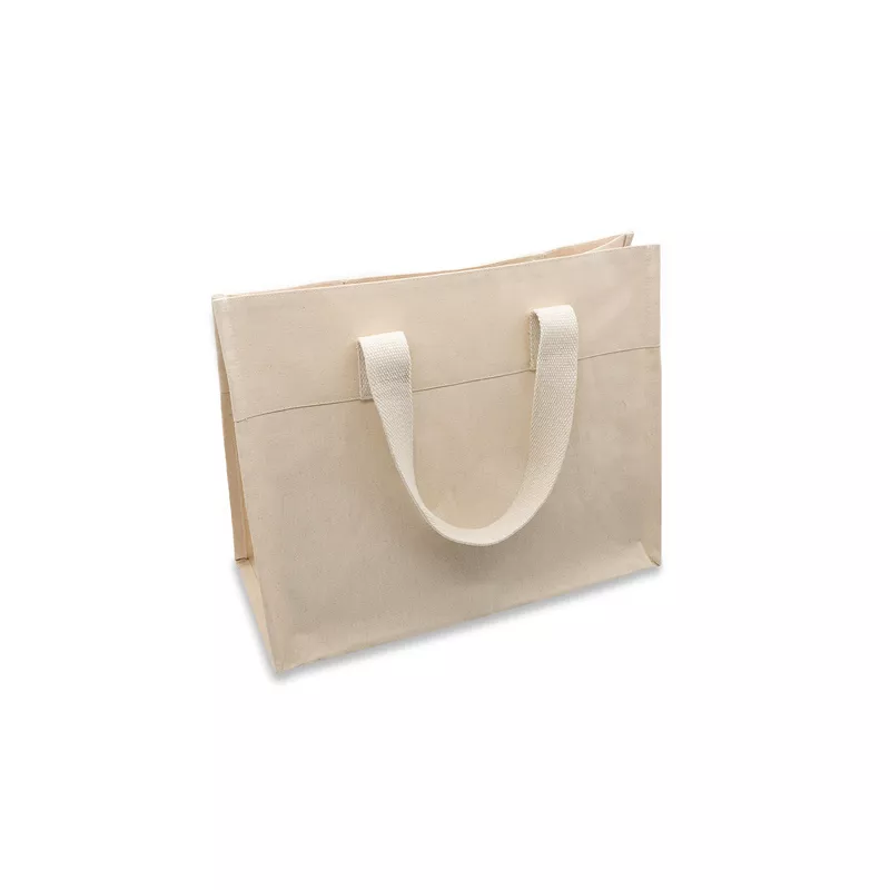 Torba bawełniana z kieszonką Alinea - beżowy (R08931.13)