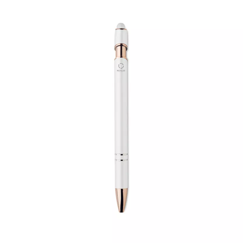 Długopis z aluminium z recyklingu SCRIBBLE - Bialy (MO2380-06)