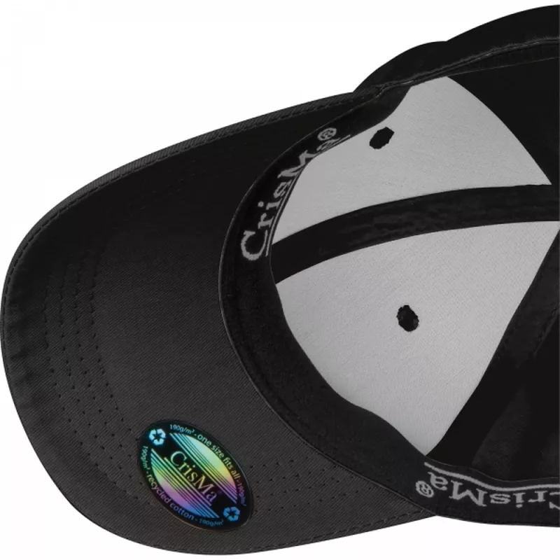 Czapka z daszkiem bawełniana 6 paneli CrisMa 190 g/m2 FRIEDA - czarny (5379703)