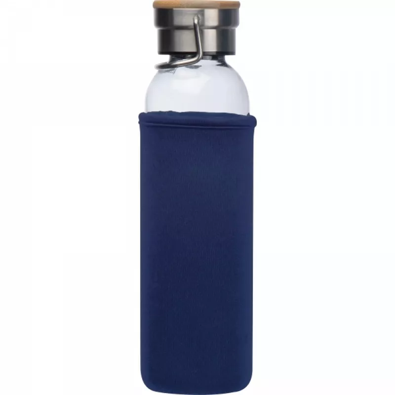 Butelka szklana z pokrowcem 600 ml RAMONA - granatowy (6318144)