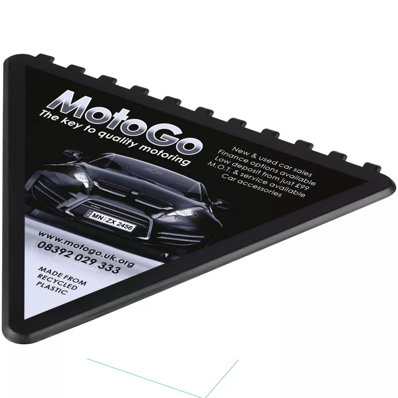 Frosty triangular recycled plastic ice scraper - Czarny (21049890)