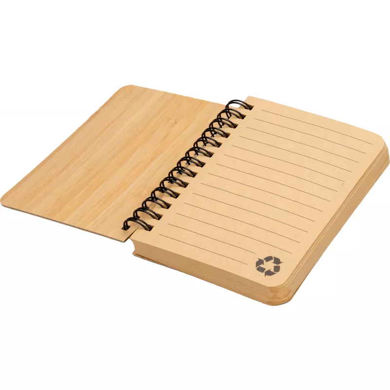 Notes A6 w linie z papieru z recyklingu PHOENIX - beżowy (274013)