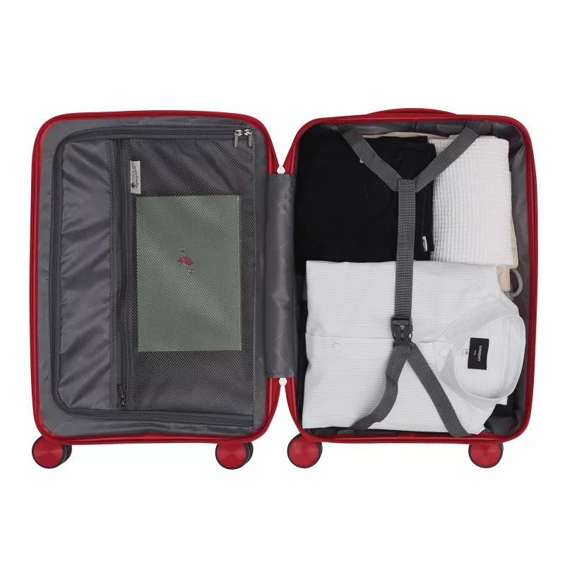 Zestaw walizek - czerwony (56-2210032)