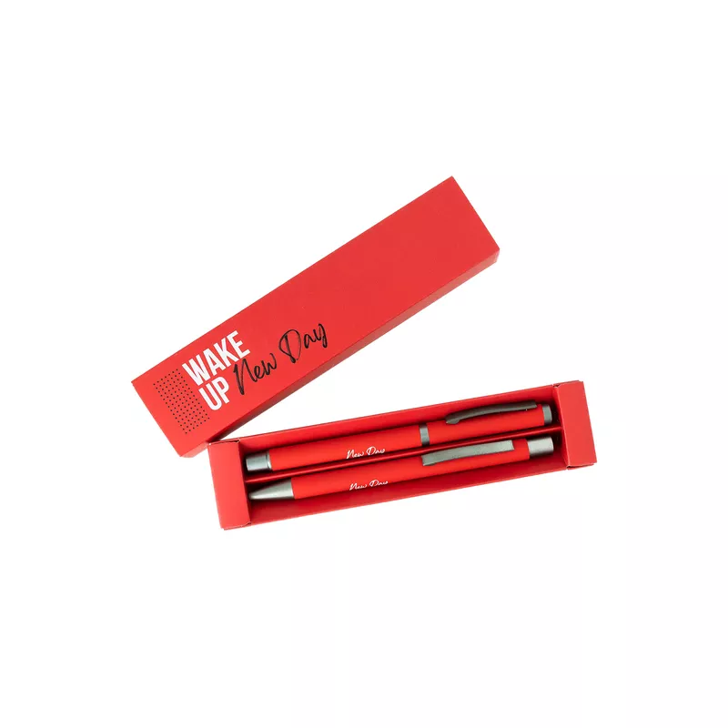 Reklamowy zestaw piśmienniczy Jetmore - czerwony (R02312.08.O)