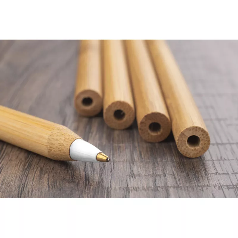 Długopis bambusowy LASS - biały (19660-01)