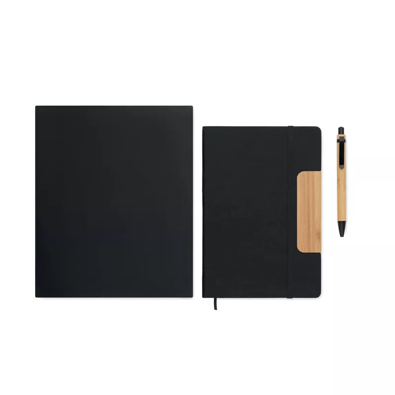 Notes A5 80 kartek w linię z długopisem NOTEMIX - Czarny (MO2390-03)