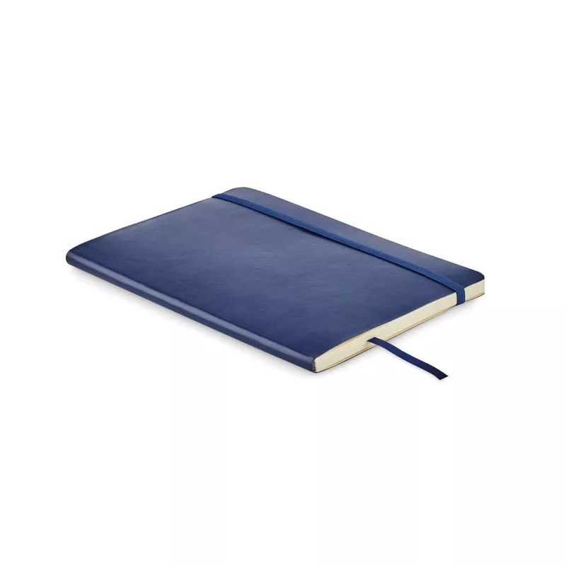 Notes A5 z recyklingu 80 kartek w linię BRETA - Niebieski (MO2118-04)