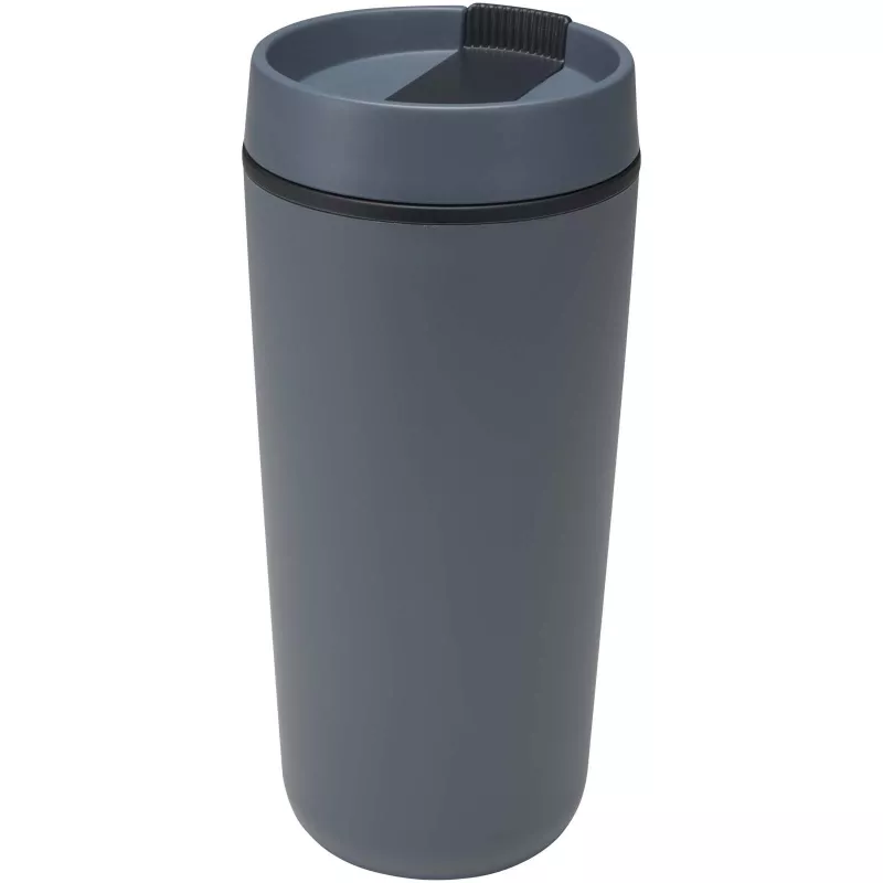 Sedona - kubek plastikowy o pojemności 480 ml, z podwójnymi ściankami - Hale Blue (10095355)