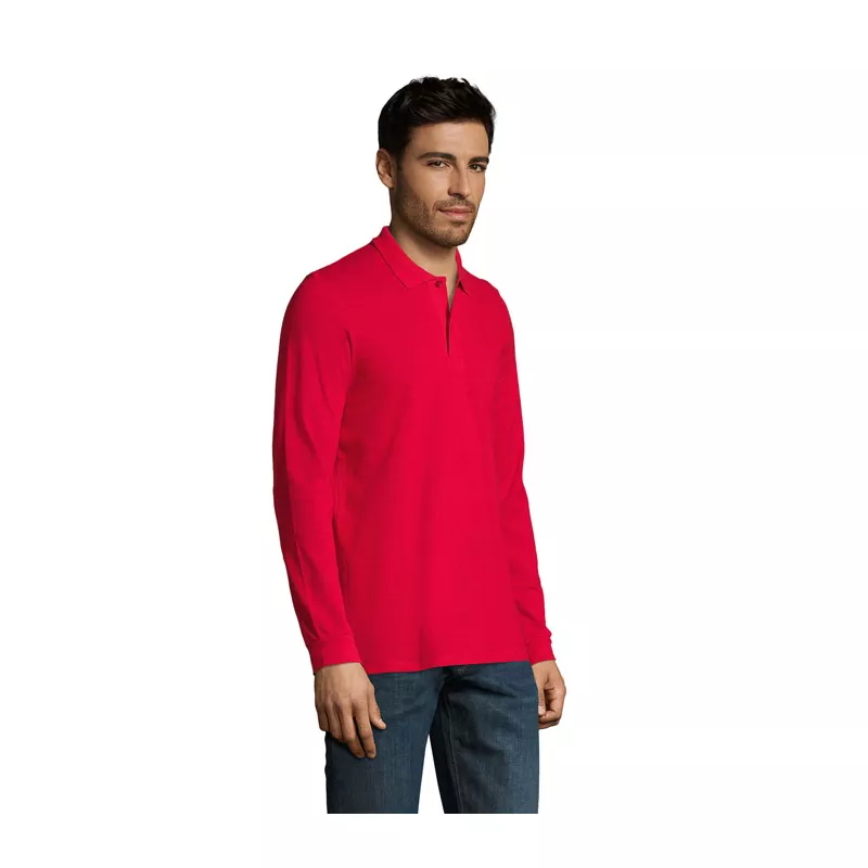 Polo męskie 180 g/m² Sol's PERFECT LSL MEN - Czerwony (S02087-RD)